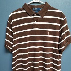 POLO RALPH LAUREN Custom Fit Brown Striped Shirt